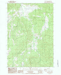 Scotts Valley Oregon Historical topographic map, 1:24000 scale, 7.5 X 7.5 Minute, Year 1987