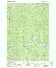 Scottsburg Oregon Historical topographic map, 1:24000 scale, 7.5 X 7.5 Minute, Year 1985
