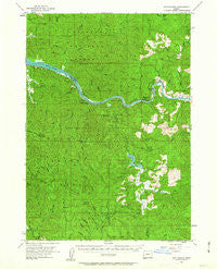Scottsburg Oregon Historical topographic map, 1:62500 scale, 15 X 15 Minute, Year 1955