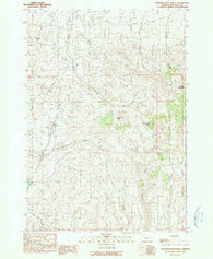 Scratch Post Butte Oregon Historical topographic map, 1:24000 scale, 7.5 X 7.5 Minute, Year 1990