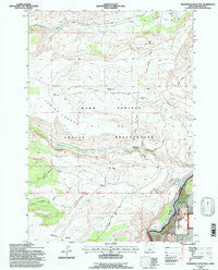 Seekseequa Junction Oregon Historical topographic map, 1:24000 scale, 7.5 X 7.5 Minute, Year 1992