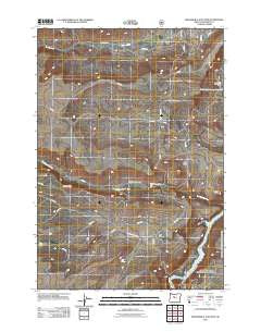 Seekseequa Junction Oregon Historical topographic map, 1:24000 scale, 7.5 X 7.5 Minute, Year 2011