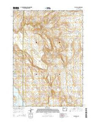 Selle Gap Oregon Current topographic map, 1:24000 scale, 7.5 X 7.5 Minute, Year 2014
