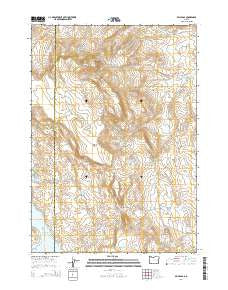 Selle Gap Oregon Current topographic map, 1:24000 scale, 7.5 X 7.5 Minute, Year 2014