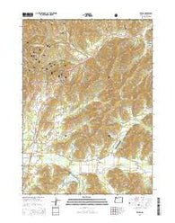 Selma Oregon Current topographic map, 1:24000 scale, 7.5 X 7.5 Minute, Year 2014