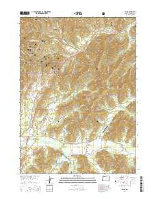 Selma Oregon Current topographic map, 1:24000 scale, 7.5 X 7.5 Minute, Year 2014