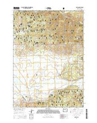Seneca Oregon Current topographic map, 1:24000 scale, 7.5 X 7.5 Minute, Year 2014