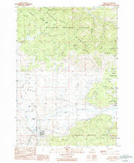 Seneca Oregon Historical topographic map, 1:24000 scale, 7.5 X 7.5 Minute, Year 1990