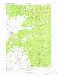 Seneca Oregon Historical topographic map, 1:62500 scale, 15 X 15 Minute, Year 1961