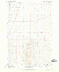 Service Buttes Oregon Historical topographic map, 1:24000 scale, 7.5 X 7.5 Minute, Year 1968