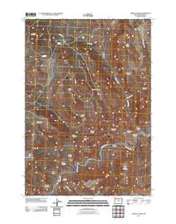 Service Creek Oregon Historical topographic map, 1:24000 scale, 7.5 X 7.5 Minute, Year 2011