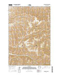 Sevenmile Creek Oregon Current topographic map, 1:24000 scale, 7.5 X 7.5 Minute, Year 2014