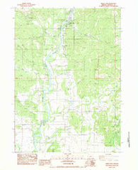 Shady Cove Oregon Historical topographic map, 1:24000 scale, 7.5 X 7.5 Minute, Year 1983
