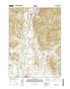 Shady Cove Oregon Current topographic map, 1:24000 scale, 7.5 X 7.5 Minute, Year 2014