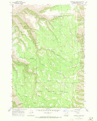 Shamrock Creek Oregon Historical topographic map, 1:24000 scale, 7.5 X 7.5 Minute, Year 1967
