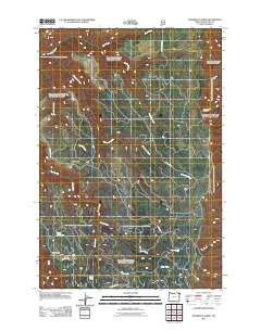 Shamrock Creek Oregon Historical topographic map, 1:24000 scale, 7.5 X 7.5 Minute, Year 2011