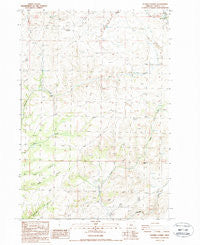 Shaniko Summit Oregon Historical topographic map, 1:24000 scale, 7.5 X 7.5 Minute, Year 1987