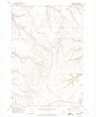 Shaniko Oregon Historical topographic map, 1:24000 scale, 7.5 X 7.5 Minute, Year 1971