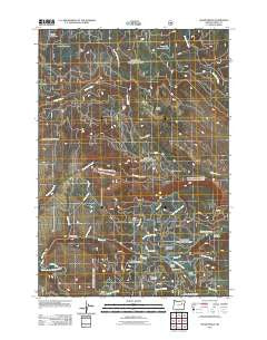 Sharp Ridge Oregon Historical topographic map, 1:24000 scale, 7.5 X 7.5 Minute, Year 2011