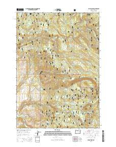 Sharp Ridge Oregon Current topographic map, 1:24000 scale, 7.5 X 7.5 Minute, Year 2014