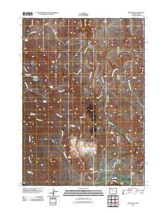 Sheaville Oregon Historical topographic map, 1:24000 scale, 7.5 X 7.5 Minute, Year 2011