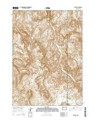 Sheaville Oregon Current topographic map, 1:24000 scale, 7.5 X 7.5 Minute, Year 2014