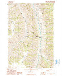 Sheep Creek Divide Oregon Historical topographic map, 1:24000 scale, 7.5 X 7.5 Minute, Year 1990