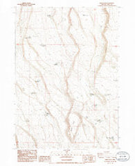 Sheep Rock Oregon Historical topographic map, 1:24000 scale, 7.5 X 7.5 Minute, Year 1986
