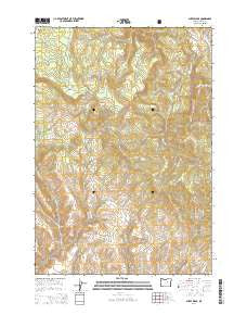 Sheep Ridge Oregon Current topographic map, 1:24000 scale, 7.5 X 7.5 Minute, Year 2014