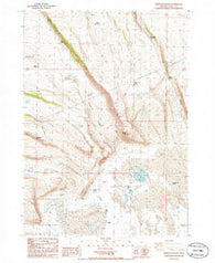 Sheeplick Draw Oregon Historical topographic map, 1:24000 scale, 7.5 X 7.5 Minute, Year 1986