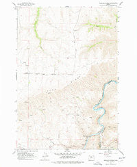 Sherars Bridge Oregon Historical topographic map, 1:24000 scale, 7.5 X 7.5 Minute, Year 1962