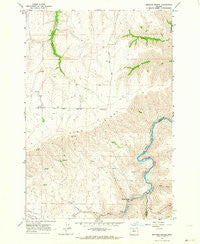 Sherars Bridge Oregon Historical topographic map, 1:24000 scale, 7.5 X 7.5 Minute, Year 1962