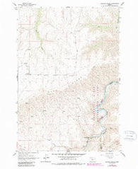 Sherars Bridge Oregon Historical topographic map, 1:24000 scale, 7.5 X 7.5 Minute, Year 1962