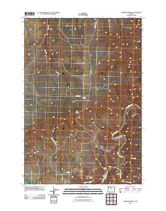 Sherars Bridge Oregon Historical topographic map, 1:24000 scale, 7.5 X 7.5 Minute, Year 2011
