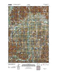 Sheridan Oregon Historical topographic map, 1:24000 scale, 7.5 X 7.5 Minute, Year 2011