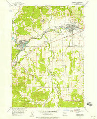Sheridan Oregon Historical topographic map, 1:24000 scale, 7.5 X 7.5 Minute, Year 1956