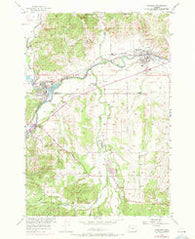 Sheridan Oregon Historical topographic map, 1:24000 scale, 7.5 X 7.5 Minute, Year 1956