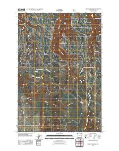 Sherod Meadows Oregon Historical topographic map, 1:24000 scale, 7.5 X 7.5 Minute, Year 2011