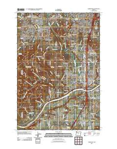 Sherwood Oregon Historical topographic map, 1:24000 scale, 7.5 X 7.5 Minute, Year 2011
