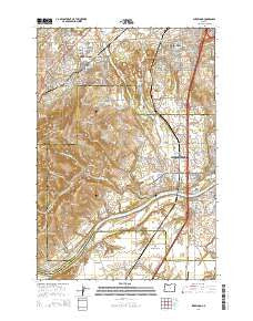 Sherwood Oregon Current topographic map, 1:24000 scale, 7.5 X 7.5 Minute, Year 2014