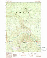 Shitike Butte Oregon Historical topographic map, 1:24000 scale, 7.5 X 7.5 Minute, Year 1988