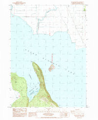 Shoalwater Bay Oregon Historical topographic map, 1:24000 scale, 7.5 X 7.5 Minute, Year 1985