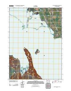 Shoalwater Bay Oregon Historical topographic map, 1:24000 scale, 7.5 X 7.5 Minute, Year 2011