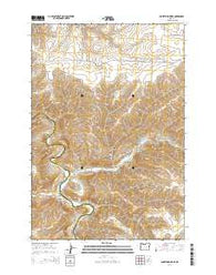 Shoestring Ridge Oregon Current topographic map, 1:24000 scale, 7.5 X 7.5 Minute, Year 2014