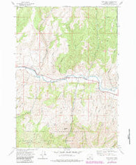 Shop Gulch Oregon Historical topographic map, 1:24000 scale, 7.5 X 7.5 Minute, Year 1972