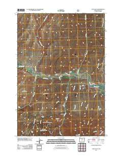 Shop Gulch Oregon Historical topographic map, 1:24000 scale, 7.5 X 7.5 Minute, Year 2011