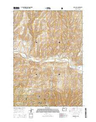 Shop Gulch Oregon Current topographic map, 1:24000 scale, 7.5 X 7.5 Minute, Year 2014