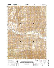 Shop Gulch Oregon Current topographic map, 1:24000 scale, 7.5 X 7.5 Minute, Year 2014