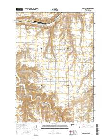 Shutler Flat Oregon Current topographic map, 1:24000 scale, 7.5 X 7.5 Minute, Year 2014