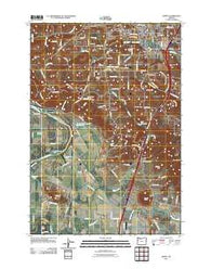 Sidney Oregon Historical topographic map, 1:24000 scale, 7.5 X 7.5 Minute, Year 2011